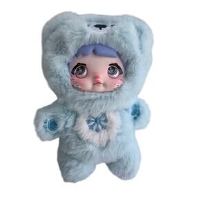 Nommi Snow Bear Plush Figure Doll – Kawaii Collectible Art Toy